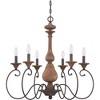 Quoizel Lighting Auburn 6 - Light Chandelier in  Rustic Black - 3 of 4