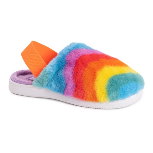 Rainbow hot sale slippers womens