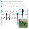 Sunnydaze Outdoor Lawn and Garden Metal Victorian Style Decorative Border Fence Panel Set - 60' - Black - 40pk - 2 of 4