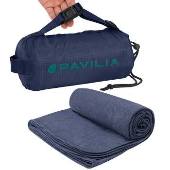 PAVILIA Travel Blanket Airplane Compact with Bag, Soft Packable Plane Throw Portable Camping Flight Essentials, Travelers Gifts Accessories