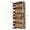 Gulches 6-Tier Bookshelf, 70" Wood Bookcase with Storage Shelves - 2 of 4
