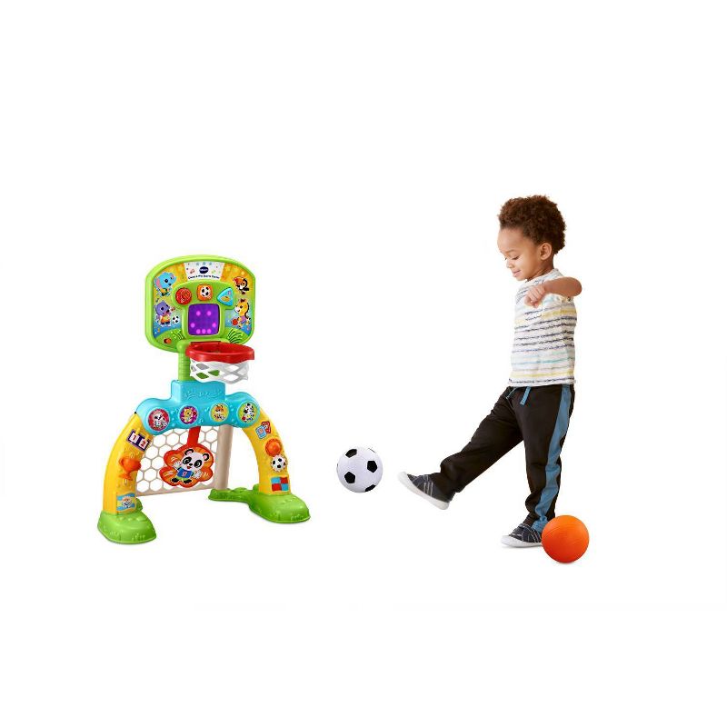 VTech Count &#38; Win Sports Center with Basketball and Soccer Ball, 3 of 15
