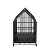 AZL1 Life Concept Pet Crates and Houses 54 Inches Heavy Duty Dog Crate with Roof Top, Wheels and Trays, Super Spacious Space, Black, 46"*24.21”*54" - 4 of 4