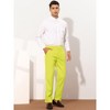 Lars Amadeus Men's Slim Fit Flat Front Solid Color Skinny Business Dress Pants - 4 of 4