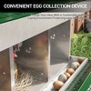 Chicken Nesting Box, Steel Roll Out Egg Collection with Vented Design, Rustproof Laying Box - 3 of 4