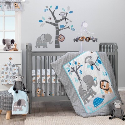 Bedtime Originals Nursery Crib Bedding Set - Jungle Fun 3pc