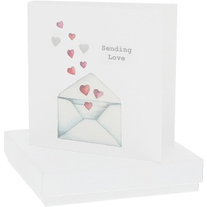 Pavilion Gift Company - Sending Love - 7mm Sterling Silver Heart Stud Earrings - Earrings - 1 of 4