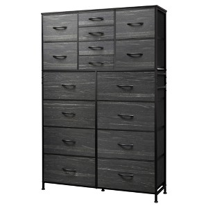 16-Drawer Tall Fabric Dresser Storage Tower with Steel Frame, Chest of Drawers Organizer Unit - 1 of 4