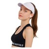 Anna-Kaci Stretchy UV Protection Sports Visor Hat Lightweight Rainbow Stripe Design for Hiking Beach Running Outdoor Travel - 2 of 4
