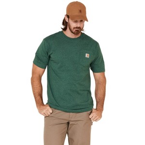 Carhartt Men's Loose Fit Heavyweight Logo Pocket Work T-Shirt - K87-G55 - 1 of 4