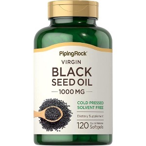 Piping Rock Black Seed Oil 1000mg | 120 Softgels - 1 of 1