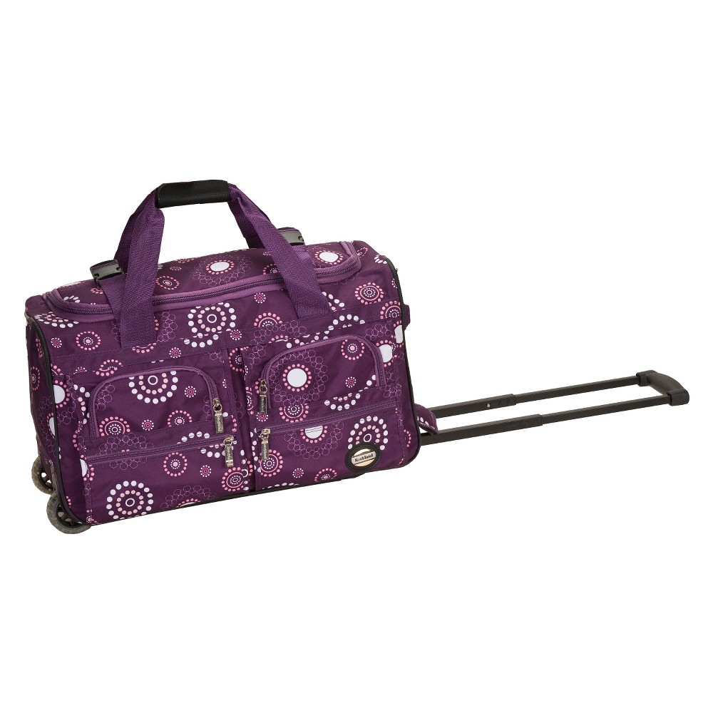 Photos - Travel Bags Rockland 16L Rolling Duffel Bag - Purple Pearl 
