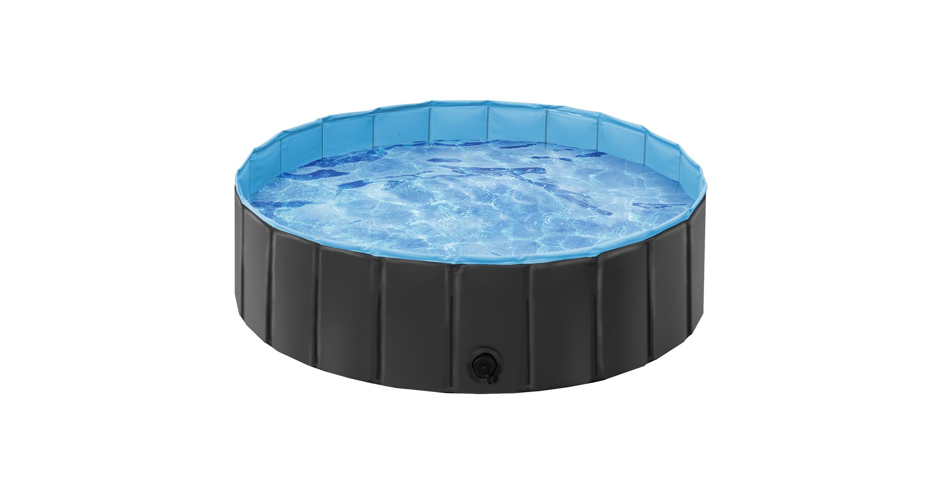 Yaheetech Foldable Dog & Cat Pool with Sprinkler, Portable PVC Pet Bath Tub for Indoor & Outdoor Use