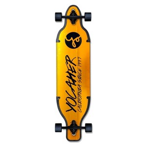 Yocaher 41.25" Aluminum Drop Through Complete Longboard - Gold - 1 of 4
