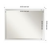 Amanti Art Incline Beveled Wood Framed Bathroom Vanity Wall Mirror - 3 of 4