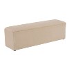 Sapphtopaz Modern Simple Ottoman with Upholstered Entryway Bench with Stable Bottom Support Vanity Stool for Living Room,Bedroom - 2 of 4