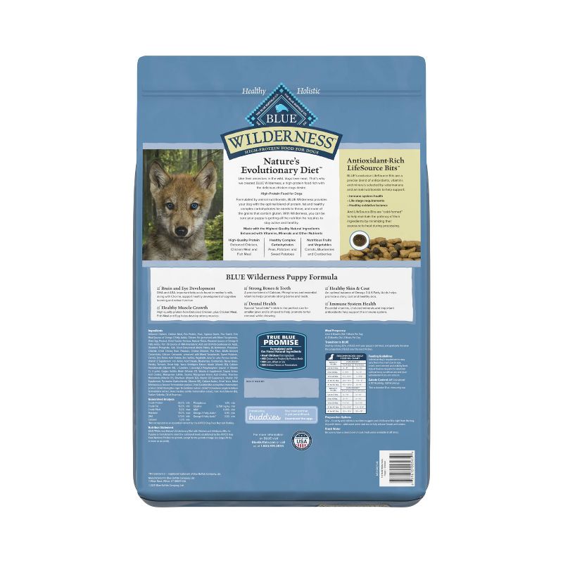Blue Buffalo Wilderness High Protein Natural Puppy Dry Dog Food with Chicken, 3 of 11