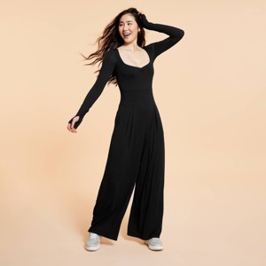 Blogilates Women's Sweetheart Wide-Leg Jumpsuit - 1 of 4