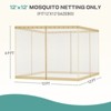 Aoodor Gazebo Replacement Netting Screen, Universal Gazebo 4-Panel Mosquito Net Sidewalls with Double Zippers for Outdoor Patio - 4 of 4
