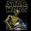 Men's Star Wars C-3PO and R2-D2 Sketch Pull Over Hoodie - 2 of 4