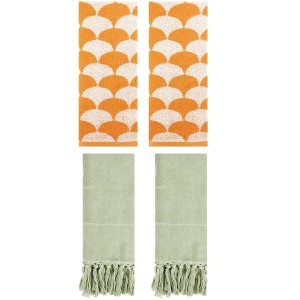 REGALWOVEN 4 Pcs Cotton Hand Towel for Bathroom - 1 of 4