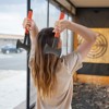 VEVOR Throwing Axes and Tomahawks, 3 Pack 11.9 inch Double Bit Axe Throwing Hatchet Set, Stainless Steel Head with Non-Slip TPR Rubber Handle, Black - 2 of 4