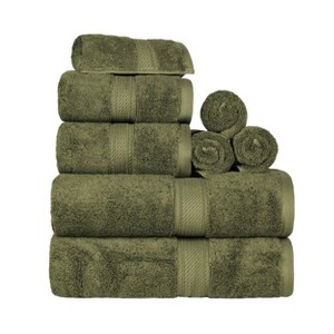 Luxury Cotton Heavyweight Ultra-Plush 8 Piece Towel Set by Blue Nile Mills - 1 of 4