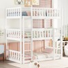 Twin Over Twin Over Twin Bunk Bed with Ladder and Guardrails - 3 of 4