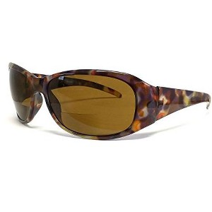 Calabria 645SB Ladies Oversized Bi-Focal Reading Sunglasses in Tortoise/Amber Brown +3.00-(Frame Width: 140mm|Lens Height: 49mm|Lens Width: 60mm) - 1 of 2