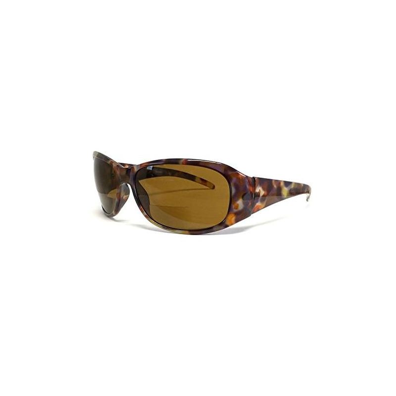 Calabria 645SB Ladies Oversized Bi-Focal Reading Sunglasses in Tortoise/Amber Brown +3.00-(Frame Width: 140mm|Lens Height: 49mm|Lens Width: 60mm), 1 of 3