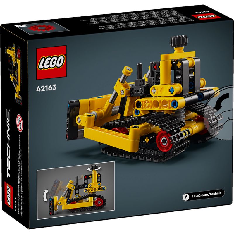 LEGO Technic Heavy-Duty Bulldozer Building Set, Construction Toy 42163, 5 of 8