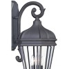 Minka Lavery Vintage Outdoor Wall Light Fixture Black 3-Light 27 3/4" Beveled Clear Glass for Post Exterior Deck Porch Yard Patio - 2 of 3
