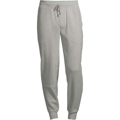 Lands' End Men's Tall Waffle Jogger Pajama Pants - X Large Tall - Gray  Heather