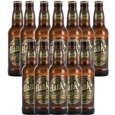 Hank's Genuine Gourmet Vanilla Cream Soda, 12 fl oz Bottles – Premium Craft Soda with Rich, Robust Flavor, Pack of 12