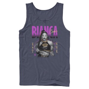Mens WWE Gold Bianca Belair Tank Top - 1 of 4