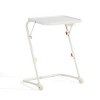 Homy Casa Adjustable Folding Snack & Laptop Tray for Sofa, Bed & Coffee Moments, White - 2 of 4