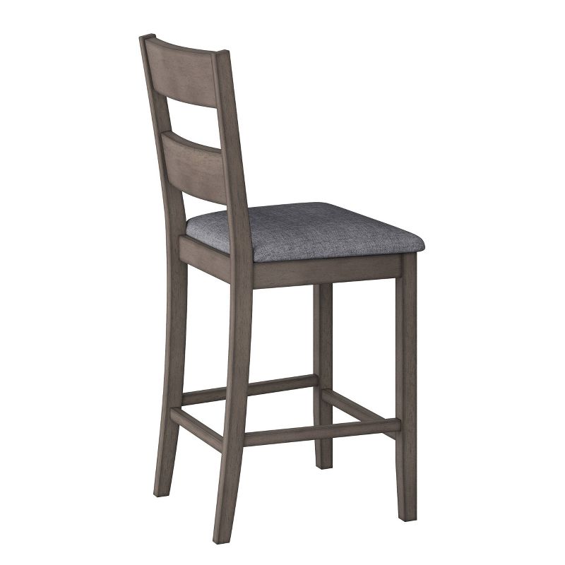 Set of 2 Tuscany Counter Height Dining Chair Washed Gray - CorLiving, 6 of 15