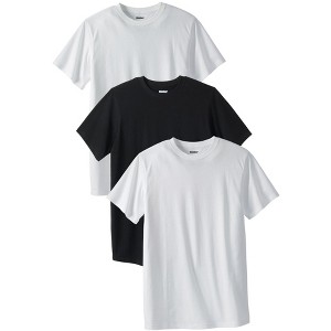 KingSize Men's Big & Tall 3-Pack Cotton Crewneck Undershirt - 1 of 4