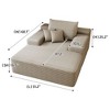 Kumasinova Oversized Deep Seat Chaise Lounge Sofa Indoor, Oversized Upholstered Sofa Bed, Corduroy Sleeper Couch Reading Chairs, Faux Fur Cloud Couch - 2 of 4