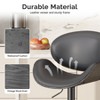 ORRD Swivel Bar Stools Set of 2, Adjustable Height 23.5-32.5 Inch Barstools with Back & Footrest, PU Leather Counter Stools for Kitchen Island, Grey - 2 of 4