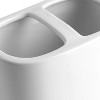 LunaLulinlk Basic Ceramic Toothbrush Holder White - 3 of 4