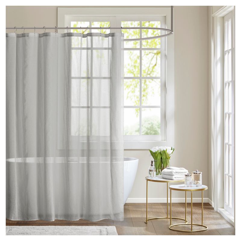 Angie Sheer Shower Curtain, 1 of 7