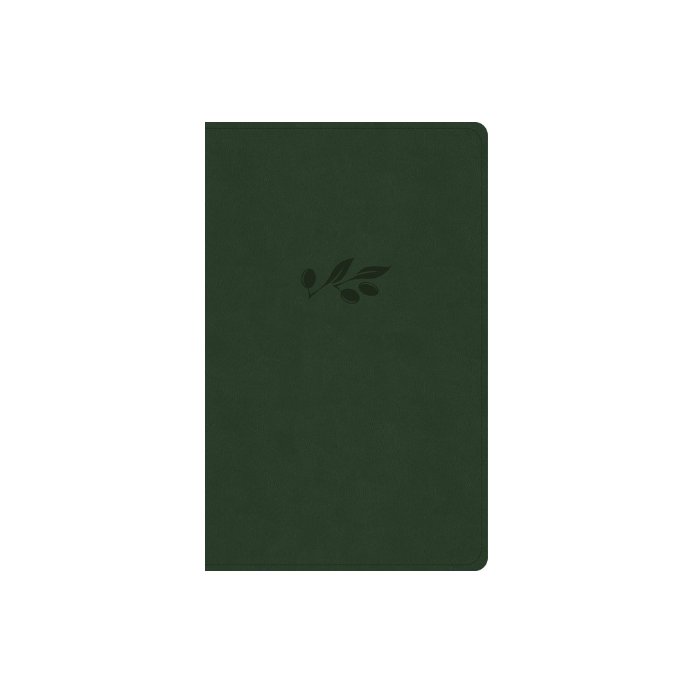 NASB Single-Column Personal Size Bible, Olive Leathertouch - by Holman Bible Publishers (Leather Bound)