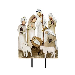 Briarwood Lane Christmas Metal Art 28x15.38 Rejoice Nativity For Christmas Metal Art - 1 of 3
