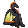 Gemmy Animated Projection Airblown Inflatable Fire & Ice Dragon w/Wings Giant (RRPm), 9 ft Tall, Multicolored - 3 of 3
