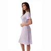 Just Love Womens Short Sleeve Nightgown  - Sleep Dress with Bow-6701-10248-PUR-S - 2 of 3