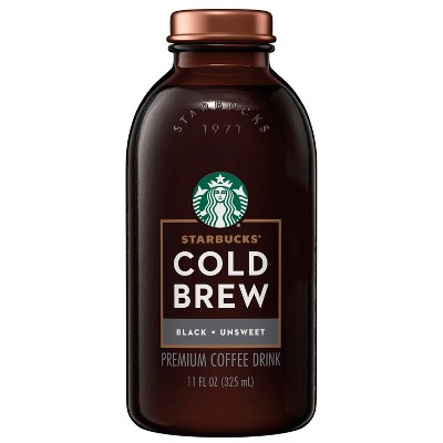 Starbucks Cold Brew Black Unsweetened - 11 fl oz Can