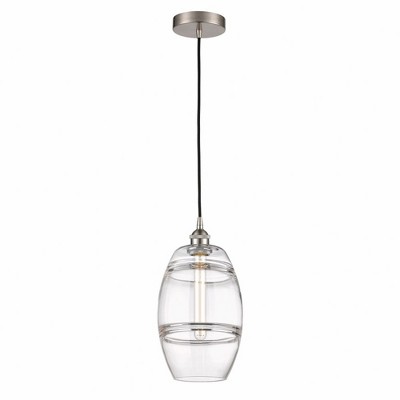 Vaz - 1 Light Cord Hung Mini Pendant In Industrial Style-9.88 Inches Tall and 8 Inches Wide