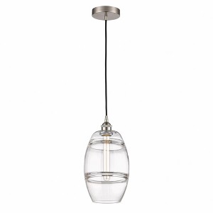 Vaz - 1 Light Cord Hung Mini Pendant In Industrial Style-9.88 Inches Tall and 8 Inches Wide - 1 of 1