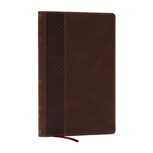 Kjv, Personal Size New Testament, Brown Leathersoft, Red Letter, Comfort Print - by  Thomas Nelson (Leather Bound) - 1 of 1